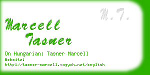 marcell tasner business card